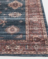 Km Home Velvet Touch Washable Raq-001 5' x 7' Area Rug