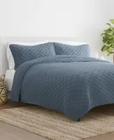 ienjoy Home All Season Piece Diamond Stitch Quilt Set