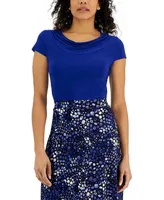 Kasper Women's Cowlneck Blouse