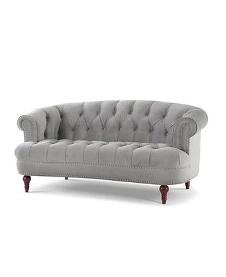 Jennifer Taylor Home La Rosa 69" Victorian Chesterfield Loveseat