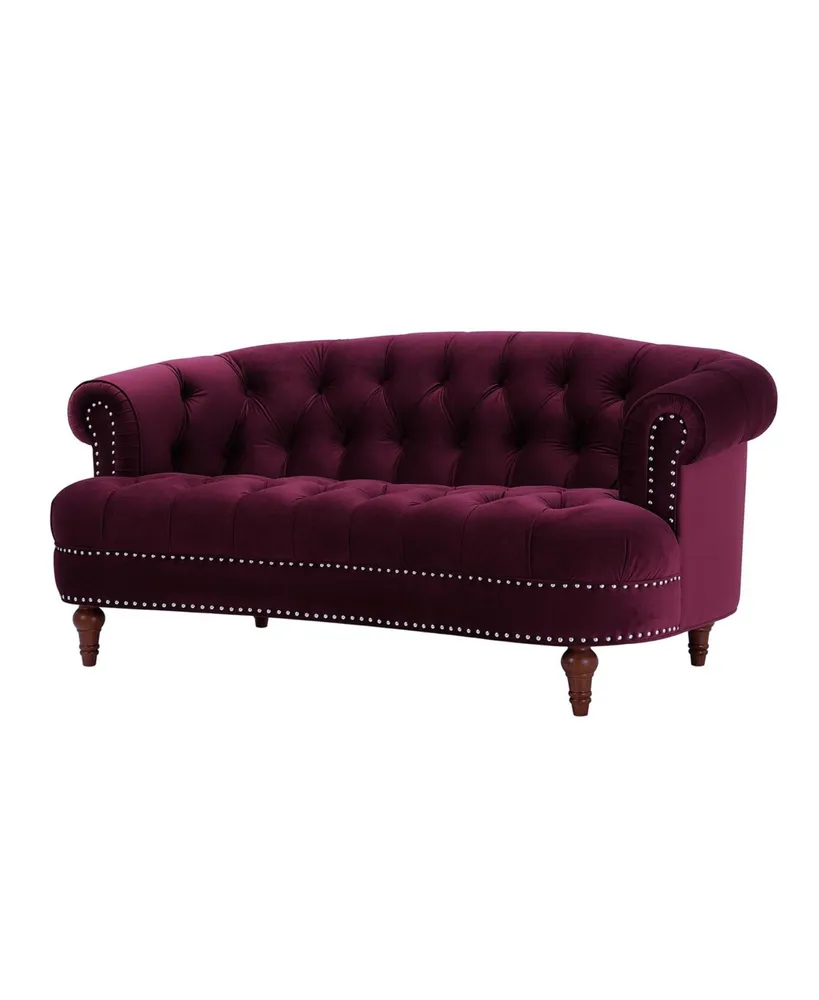 Jennifer Taylor Home La Rosa 69" Victorian Chesterfield Loveseat