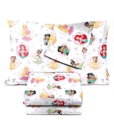 Saturday Park Disney Princess Besties 100% Organic Cotton Twin Sheet Set