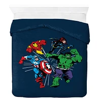 Saturday Park Marvel Invincible 100% Organic Cotton Full/Queen Duvet Cover & Sham Set