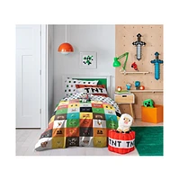 Minecraft Iconic 100% Organic Cotton Full Bed Set