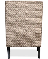 Kallison Fabric Wing Chair, Created for Macy's