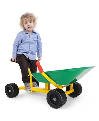 Costway Heavy Duty Kids Ride-on Sand Dumper Front Tipping w 4 Wheels Sand Toy Gift