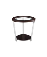 Steve Silver Duncan 23" Round Mixed Media End Table