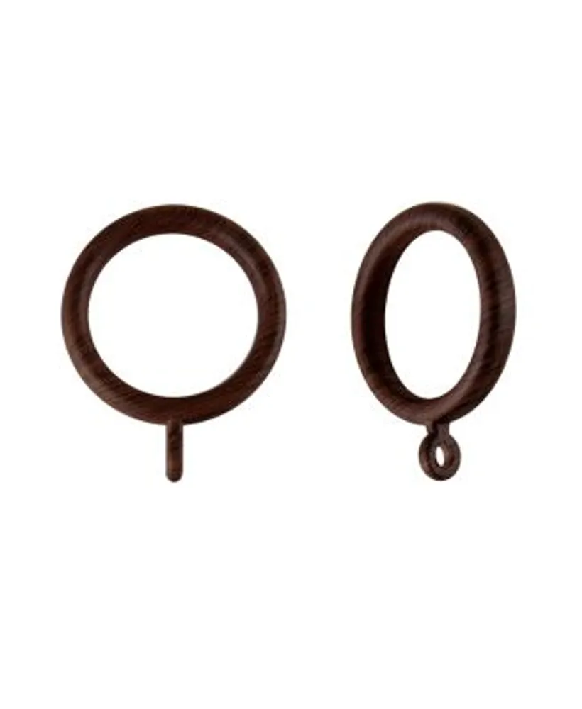 Rod Desyne Plastic Faux Wood Rings 1 3 8 Id Set Of 10 Collection