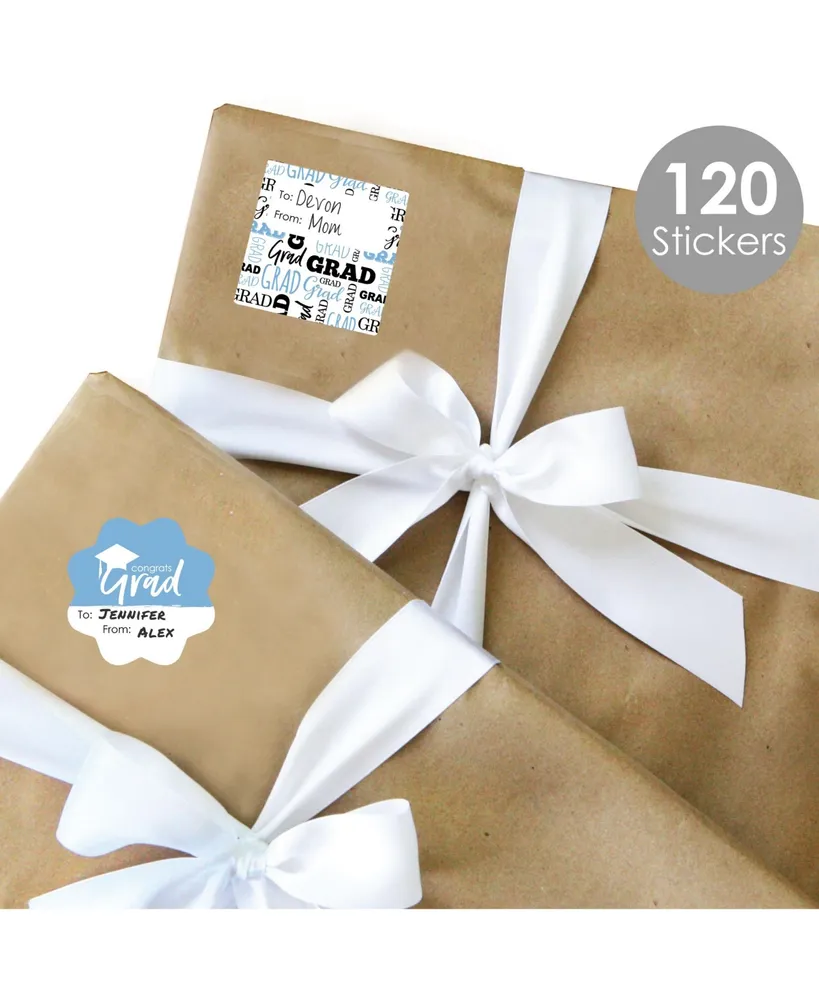 Light Blue Grad Best is Yet to Come To & From Stickers 12 Sheets 120 Stickers