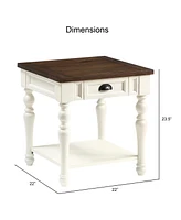 Steve Silver Joanna 22" Wooden End Table