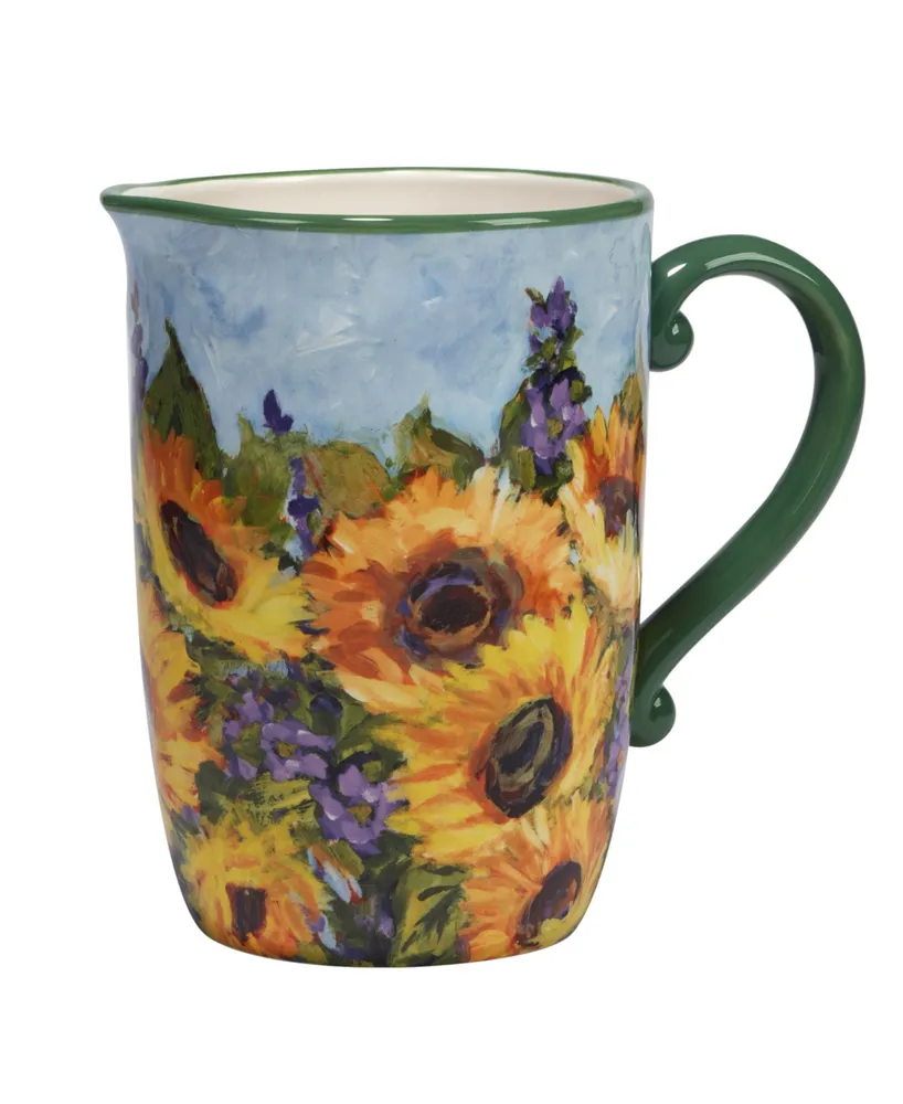 Certified International Sunflower Bouquet Pitcher