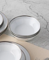 Noritake Silver Colonnade 12 Piece Set, Service for 4