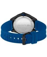 Lacoste Men's Tiebreaker Blue Silicone Strap Watch 43mm