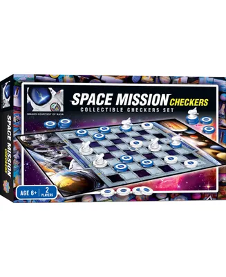Masterpieces Officially licensed Nasa Checkers Board Game for Kids
