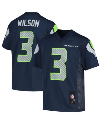 Big Boys and Girls Russell Wilson College Navy Seattle Seahawks Replica Player Jersey