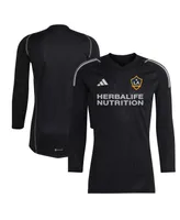 Men's adidas Black La Galaxy 2023 Goalkeeper Long Sleeve Replica jersey