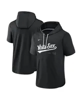 Men's Nike Black Chicago White Sox Springer Short Sleeve Team Pullover Hoodie
