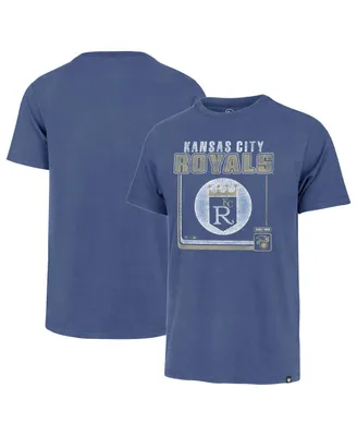 Men's '47 Brand Royal Kansas City Royals Borderline Franklin T-shirt
