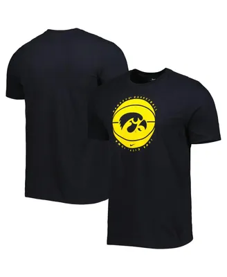 Men's Nike Black Iowa Hawkeyes Basketball Logo T-shirt