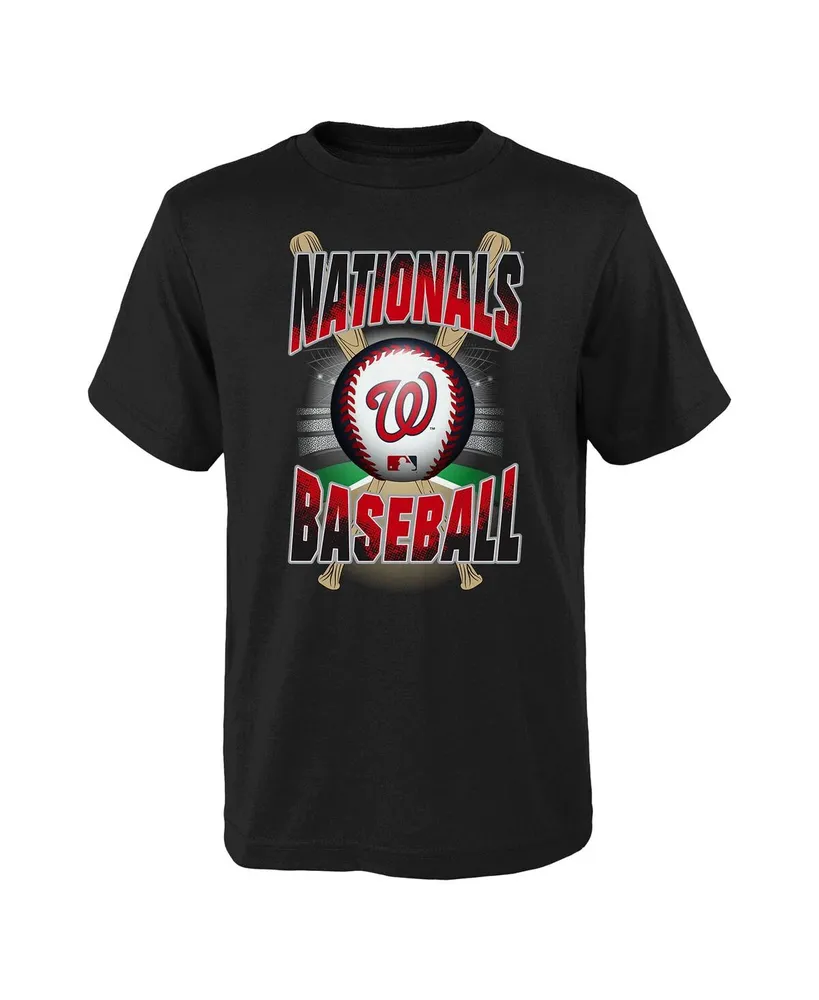 Big Boys and Girls Black Washington Nationals Special Event T-shirt