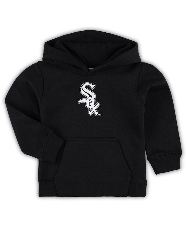 Toddler Boys and Girls Black Chicago White Sox Team Primary Logo Fleece Pullover Hoodie