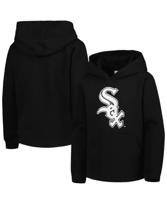 Big Boys and Girls Black Chicago White Sox Team Primary Logo Pullover Hoodie
