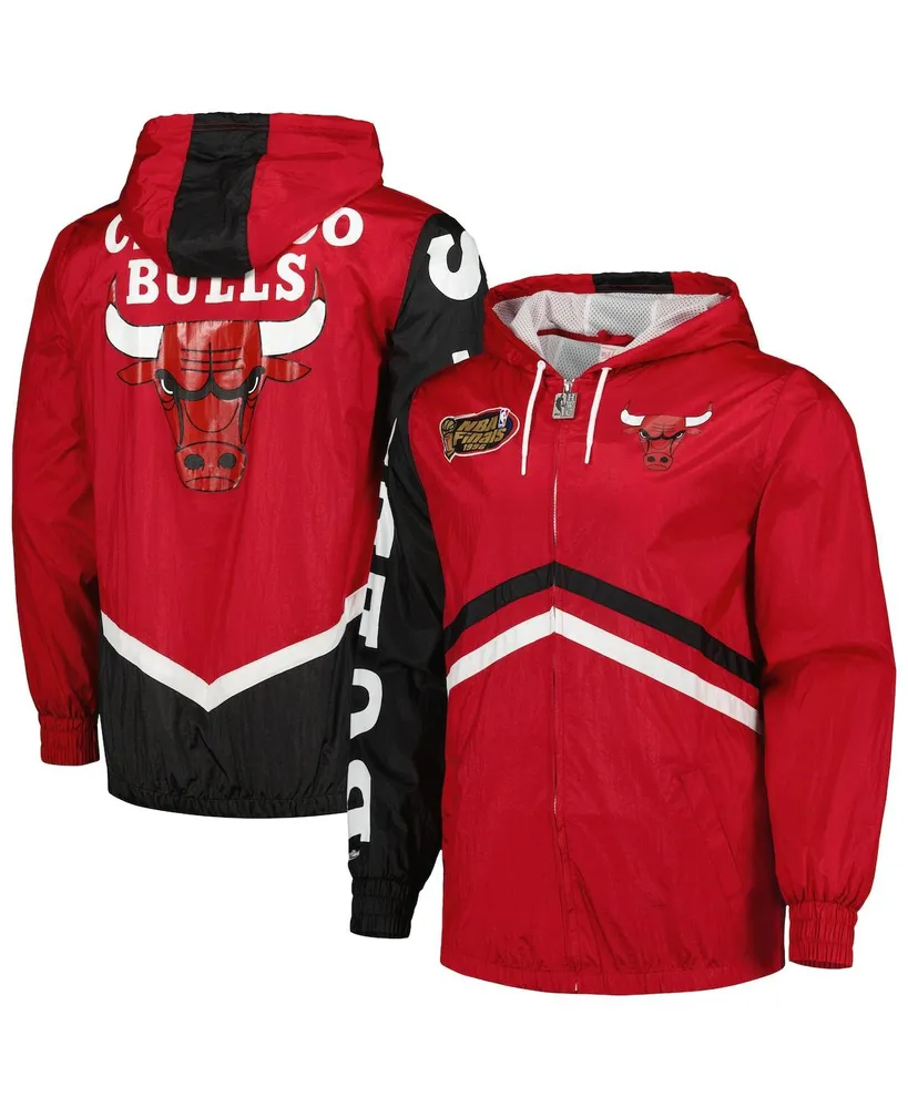 Men's Mitchell & Ness Red Chicago Bulls Undeniable Full-Zip Windbreaker Jacket