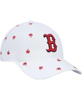 Women's '47 Brand White Boston Red Sox Spring Training Confetti Clean Up Adjustable Hat