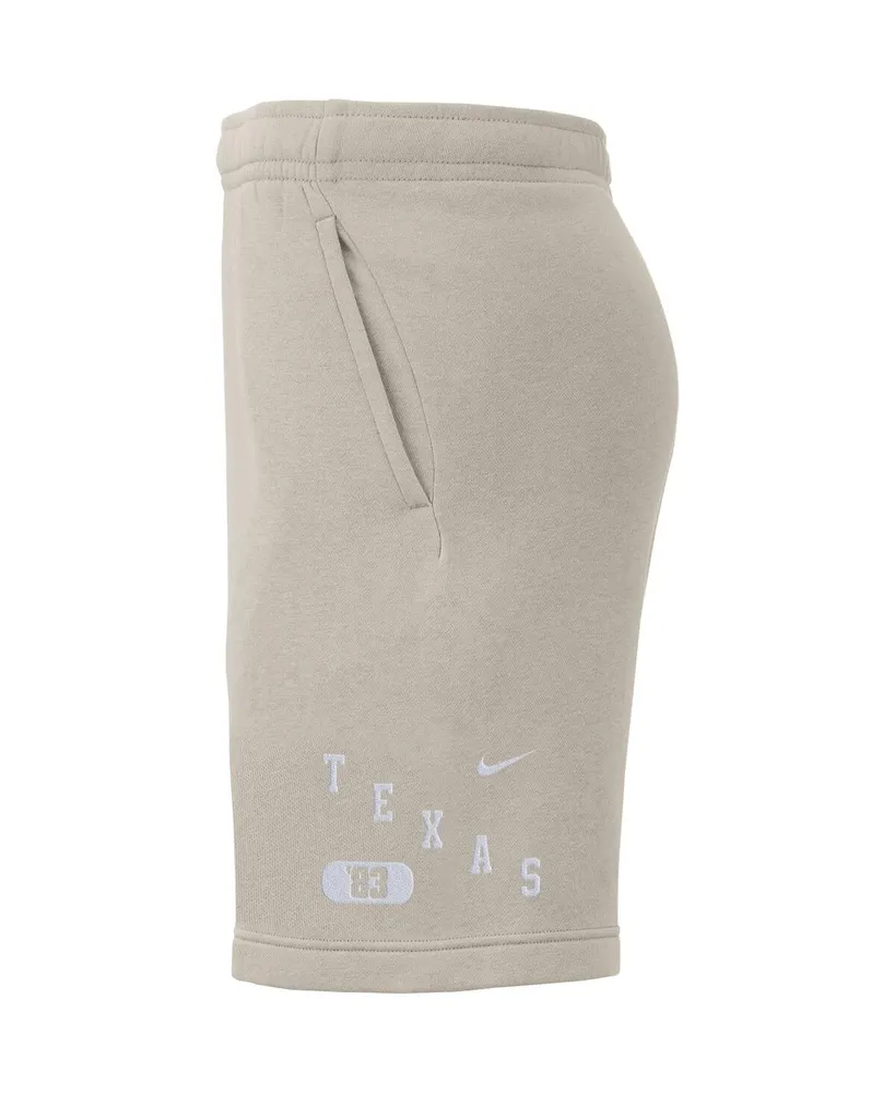 Men's Nike Cream Texas Longhorns Fleece Shorts