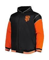 Men's Jh Design Black San Francisco Giants Reversible Fleece Full-Snap Hoodie Jacket
