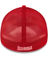 Men's New Era Red, White Los Angeles Angels 2023 On-Field Batting Practice 39THIRTY Flex Hat