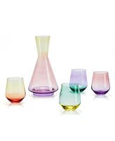 Mikasa Chroma 13 Ounce Stemless Wine Glass 4-Piece Set