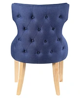 Allia Tufted Wingback Side Chair 2 Piece Set