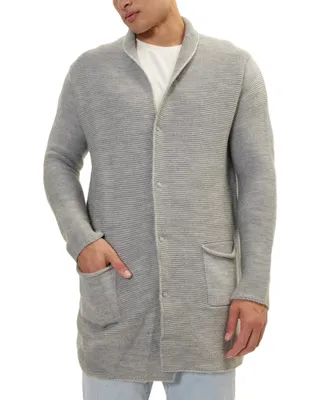 Ron Tomson Men's Modern Classic Minimalist Shawl Cardigan