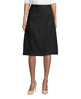 Lands' End Women's School Uniform Solid A-line Skirt Below the Knee