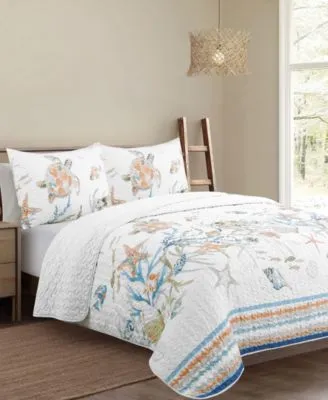 Elise Home James Home Topsail Turtle Coastal Quilt Set Collection