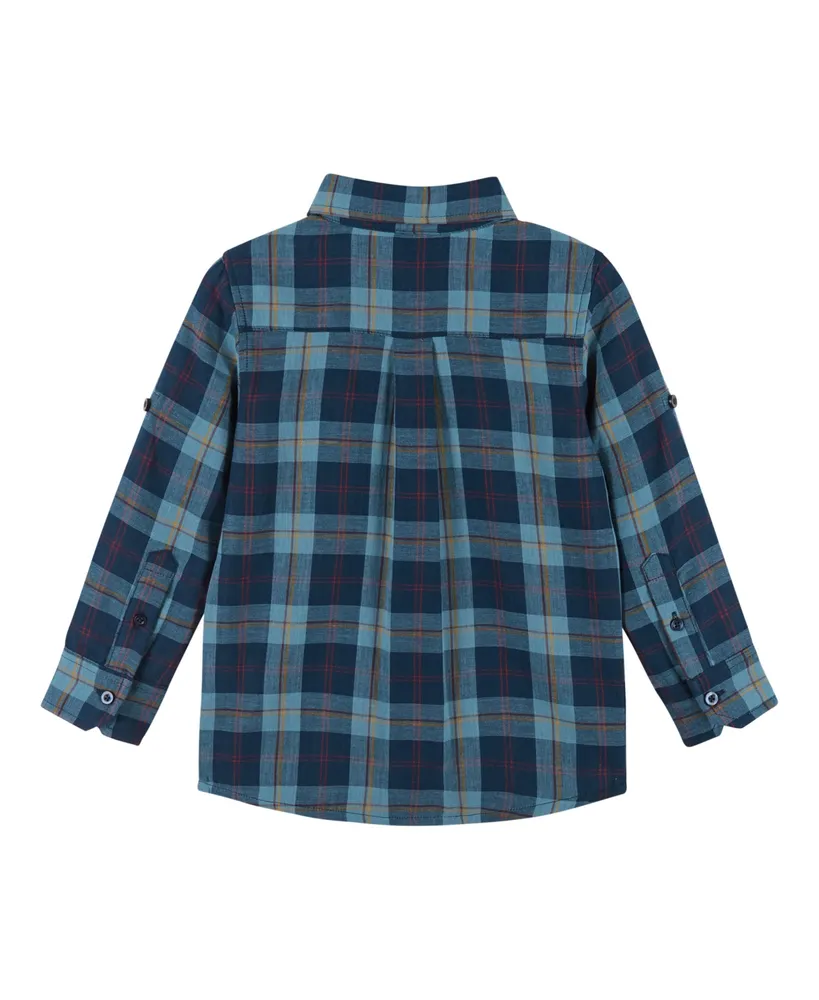 Toddler/Child Boys Plaid Button Down Shirt