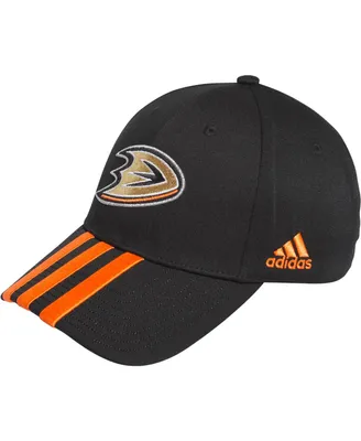 Men's adidas Black Anaheim Ducks Locker Room Three Stripe Adjustable Hat