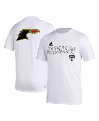 Men's adidas White Fc Dallas Team Jersey Hook Aeroready T-shirt