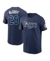 Men's Nike Fred McGriff Navy Tampa Bay Rays Name and Number Hall of Fame T-shirt