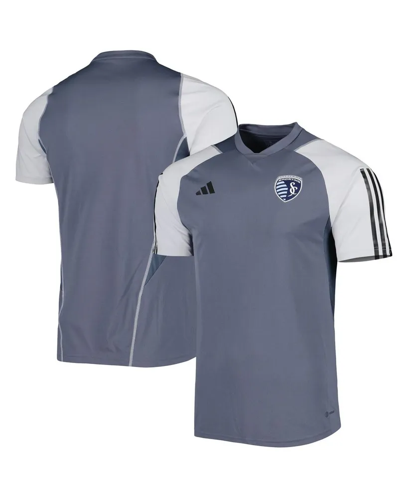 Men's adidas Gray Sporting Kansas City 2023 On-Field Training Jersey