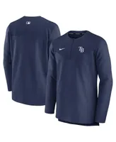 Men's Nike Navy Tampa Bay Rays Authentic Collection Game Time Performance Half-Zip Top