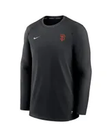 Men's Nike Black San Francisco Giants Authentic Collection Logo Performance Long Sleeve T-shirt