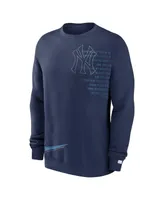 Men's Nike Navy New York Yankees Statement Ball Game Fleece Pullover Sweatshirt