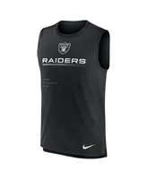 Men's Nike Black Las Vegas Raiders Muscle Trainer Tank Top