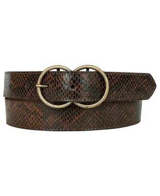 Lucky Brand Double Ring Genuine Leather Belt