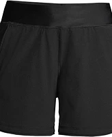 Lands' End Women's Curvy Fit 5" Quick Dry Board Shorts Swim with Panty