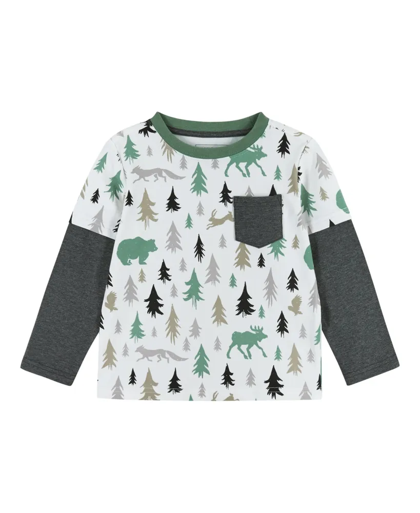 Andy & Evan Toddler Boys Toddler/Child Long Sleeve Forest Tee