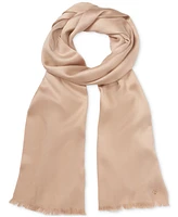 Calvin Klein Women's Solid Satin-Feel Pashmina Scarf