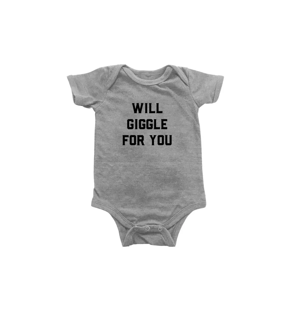 Unisex Short-Sleeve Logo-Graphic Bodysuit for Baby